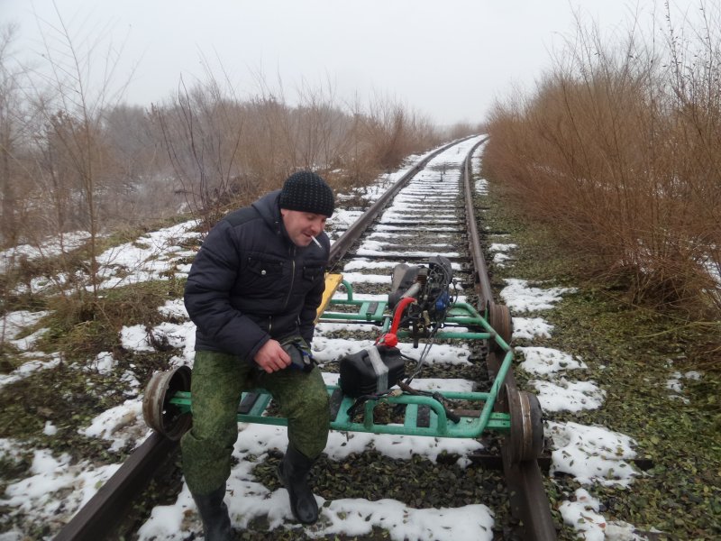 Самодельная мотодрезина