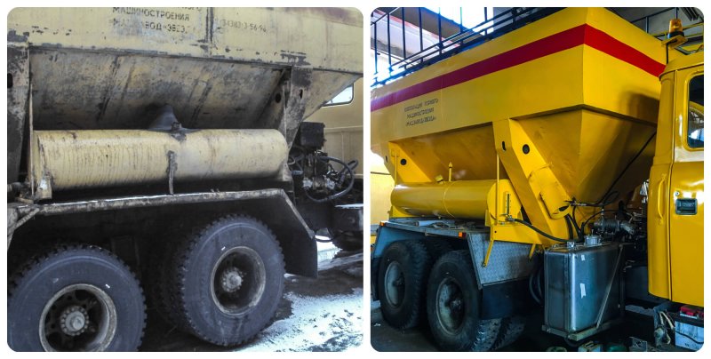 Смесительно-зарядная машина Урал МЗ-3б-8