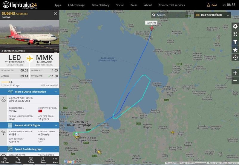 Flightradar24 самолет