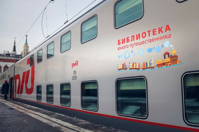 Детский двухэтажный вагон