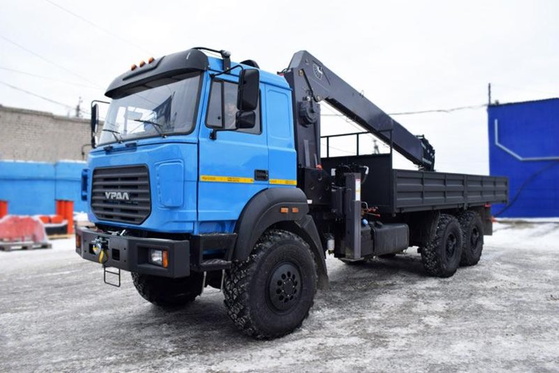 Урал 4320 бортовой с КМУ