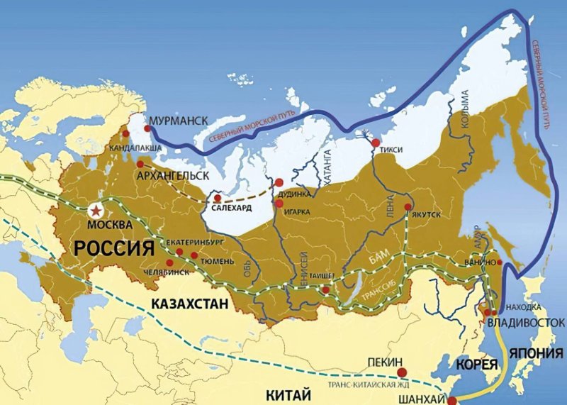 Морской шелковый путь Северный морской путь