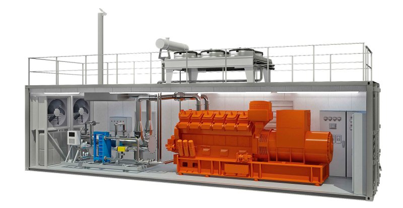 Газопоршневая электростанция 0.5МВ