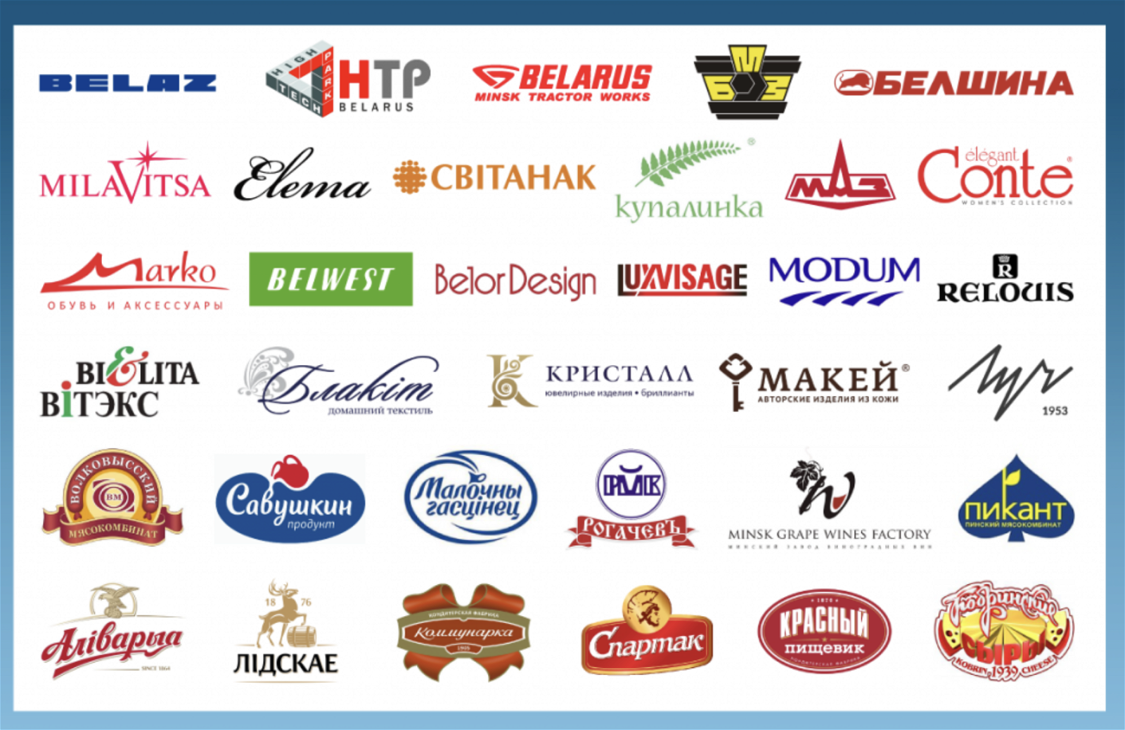 Организации беларуси перечень. Белорусские бренды. Известные Белорусские бренды. Название фирмы. Торговые марки одежды.