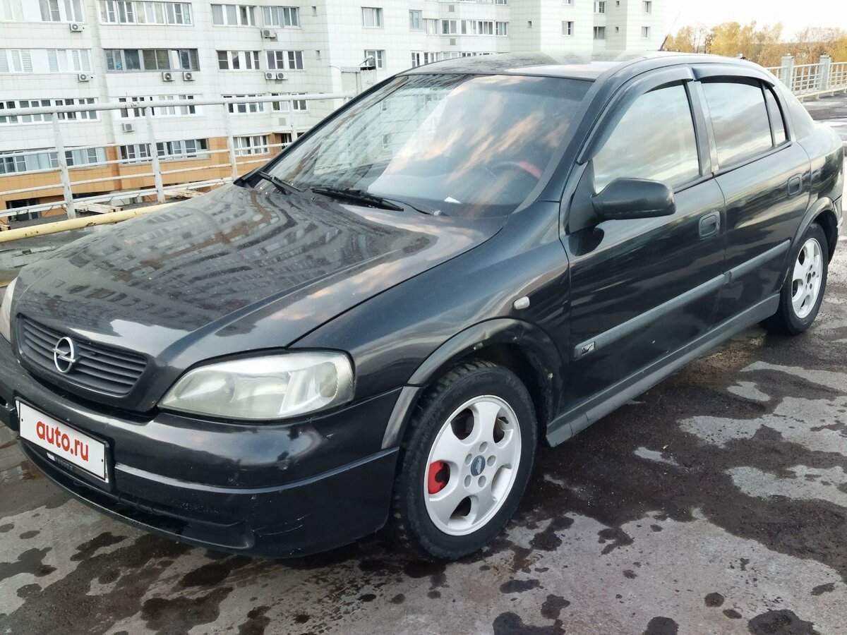 Astra 2003. Opel Astra 2003 черный-седой.