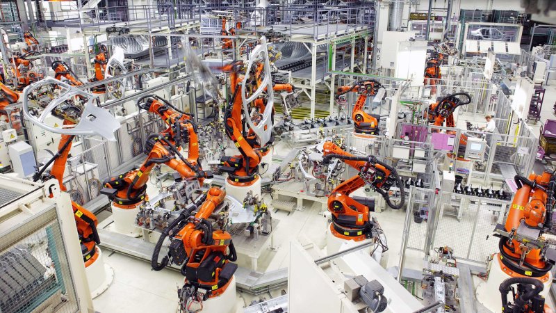 Kuka промышленные роботы Тесла