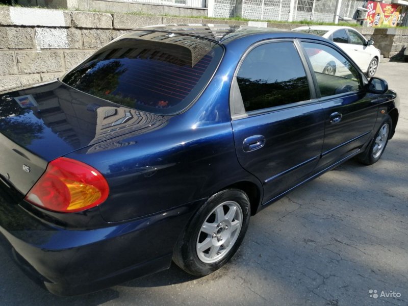 Kia Spectra 2008 темно синяя