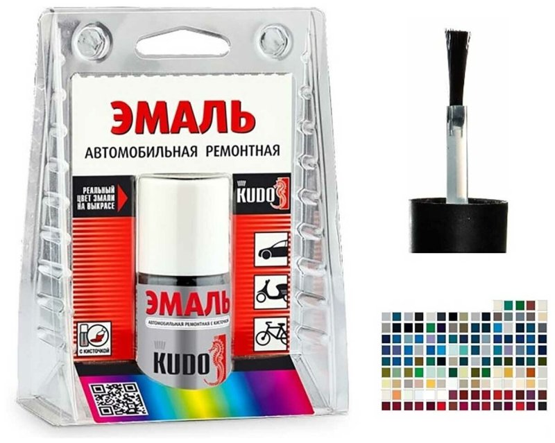 Эмаль Kudo автомобильная ремонтная с кисточкой "кварц 630"