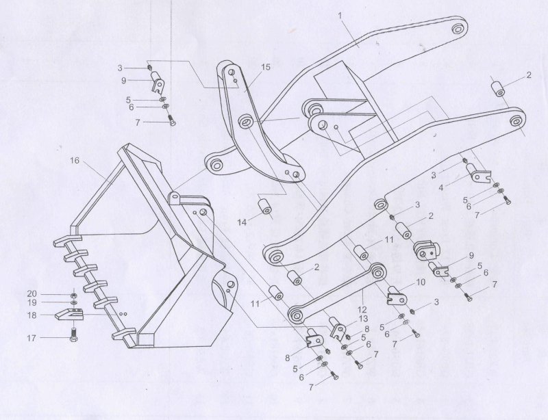 Стрела погрузчика zl20
