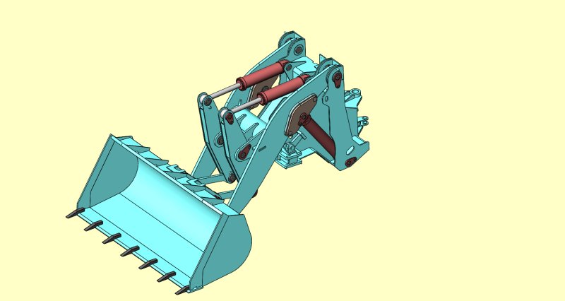 Погрузчик в компас 3d