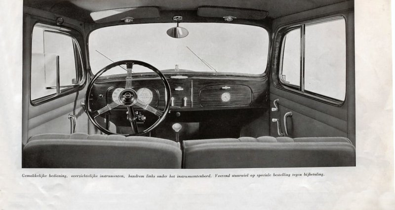 Opel super Six Interior