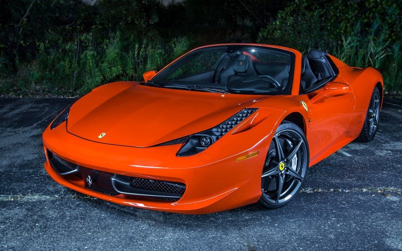 Ferrari оранжевая 458