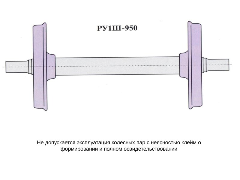 Колесная пара ру1ш-950 чертеж