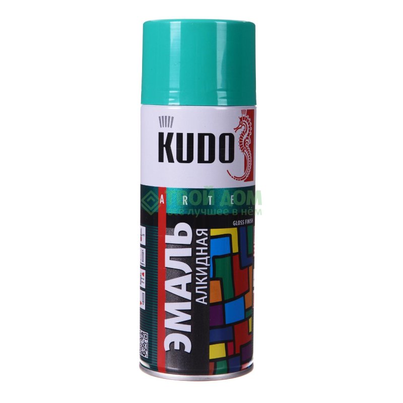 Эмаль аэрозольная Kudo 520мл (светло- зеленая) ku-1006