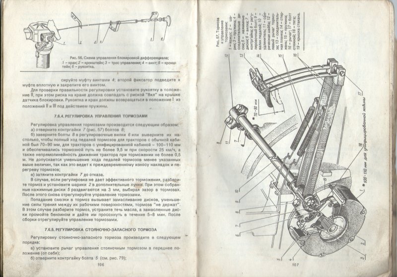 Тормозной механизм трактора МТЗ 80-82