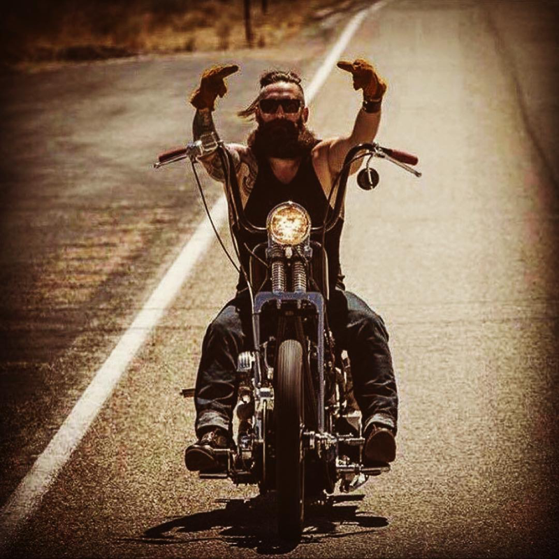 Байкер мотоцикл Harley Davidson