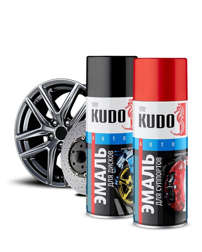Краска для суппортов Kudo 520 мл серебристая ku-5215