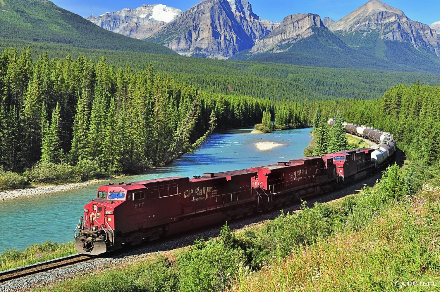 Известные железные дороги. Канадская Тихоокеанская железная дорога. Канадиан Пасифик. Железная дорога, Канада, Пасифик.. Канадская трансконтинентальная железная дорога.