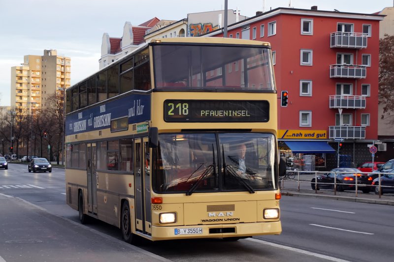 Двухэтажный автобус man BVG Berlin