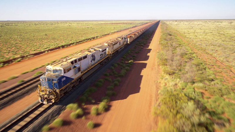 Fortescue Metals Group поезд на гравитации
