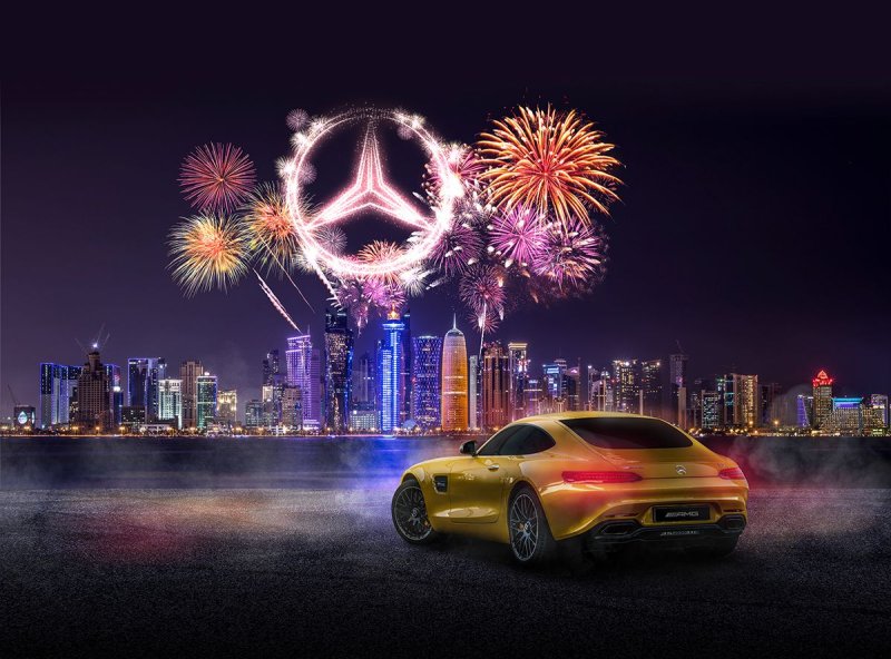 Mercedes Benz новый год