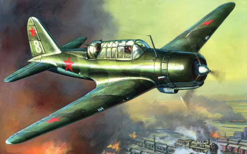 Самолет-бомбардировщик Су-2 СССР