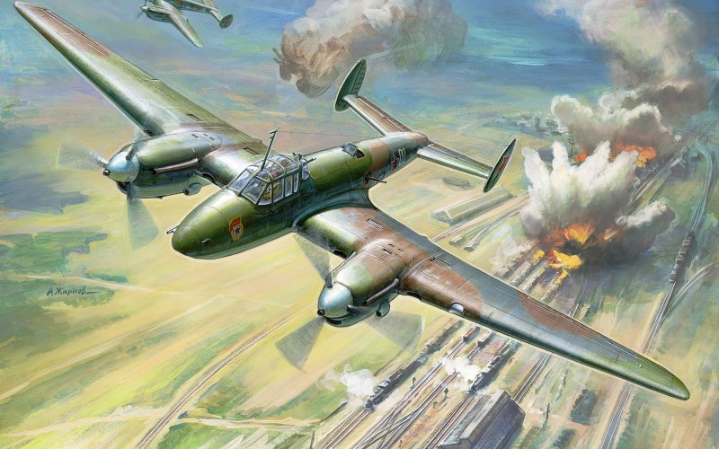Пе-2 бомбардировщик