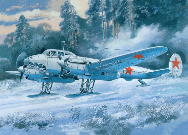 Бомбардировщик пе-2 арт