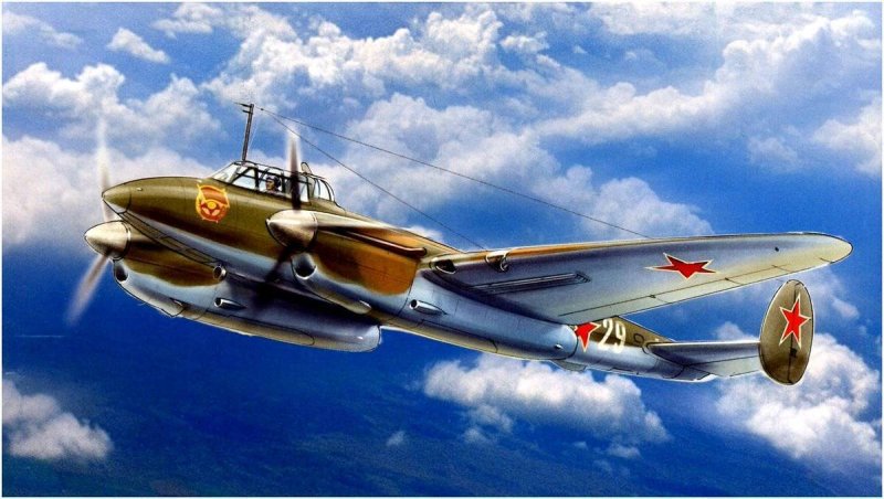 Пе-2 бомбардировщик