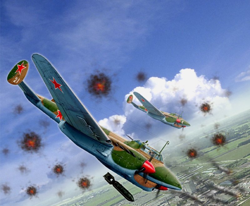 Пикирующий бомбардировщик пе-2