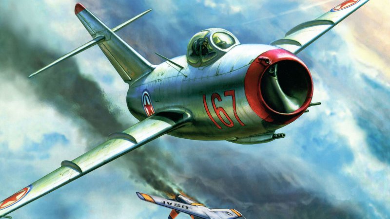 Советский истребитель "миг-15"