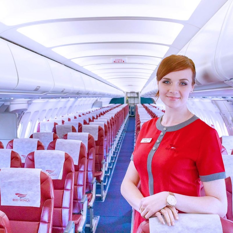 Airbus a320 Red Wings салон