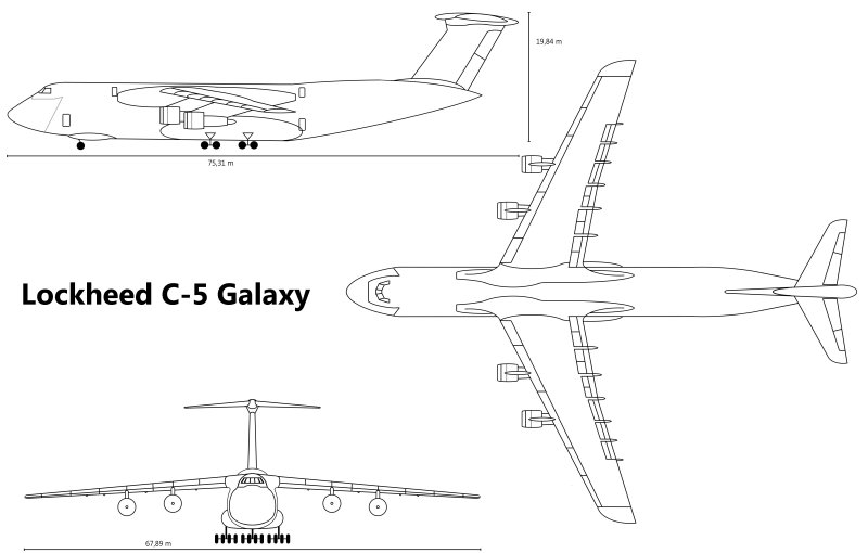 C-5m super Galaxy чертежи