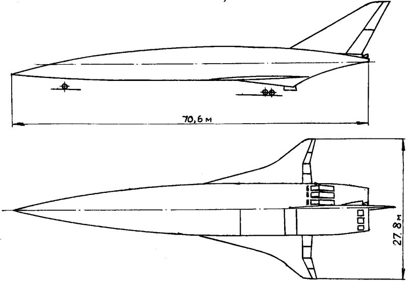 «Ту-2000» — гиперзвуковой космический бомбардировщик,