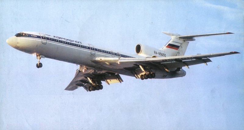 Ту 154 в воздухе
