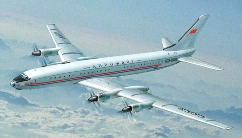 Дальнемагистральный самолет ту-114 турбовинтовой
