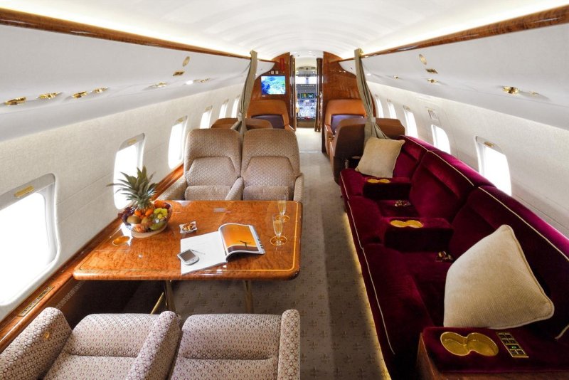 Bombardier Challenger 604 внутри