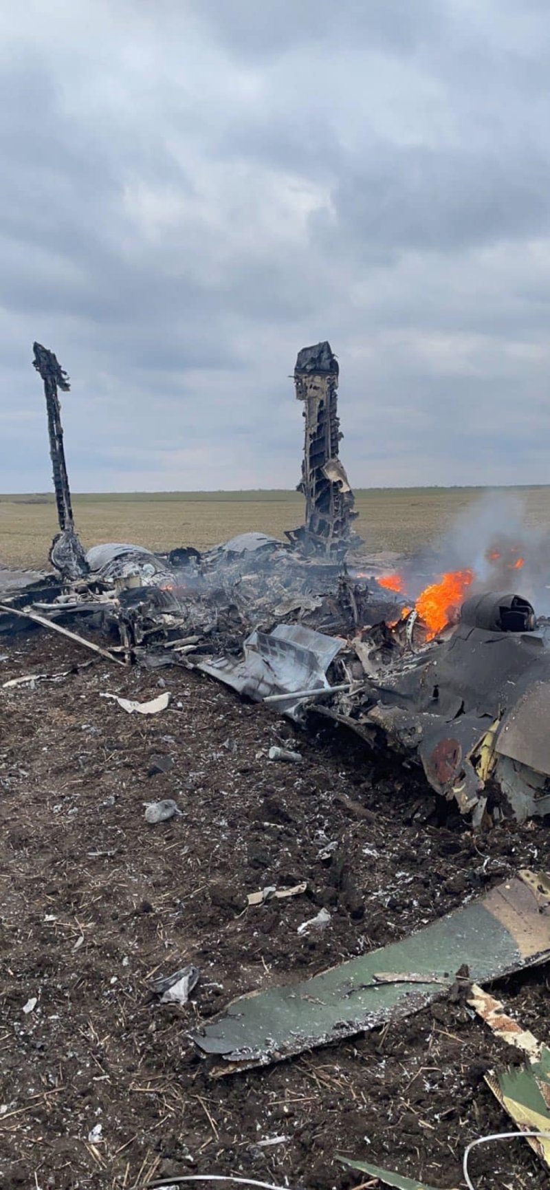 Подбитый самолет