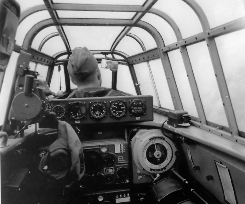 Bf 110 кокпит