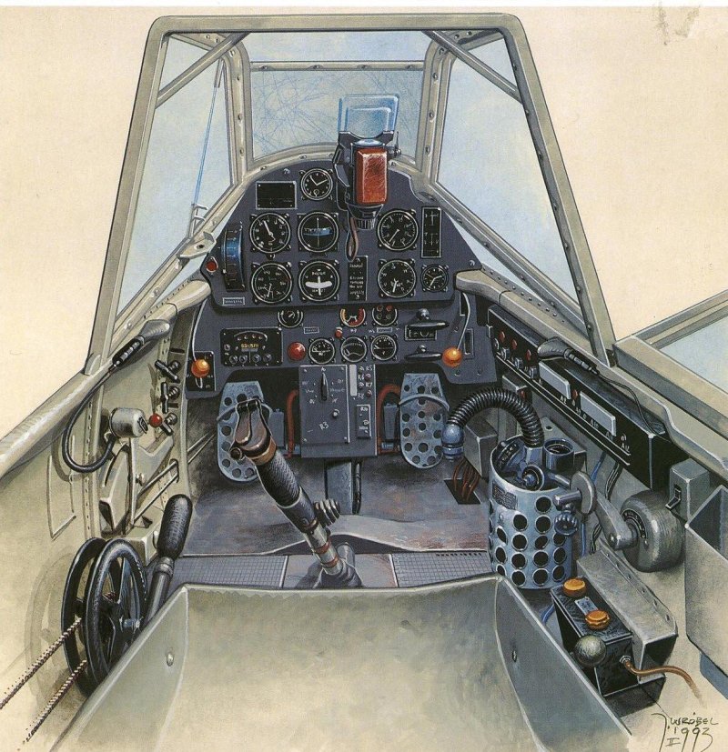 Кабина bf 109 f1