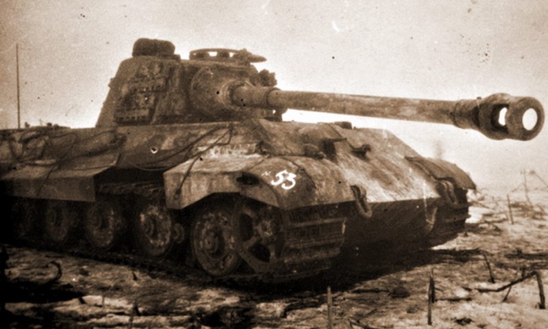 Королевский тигр танк подбитый