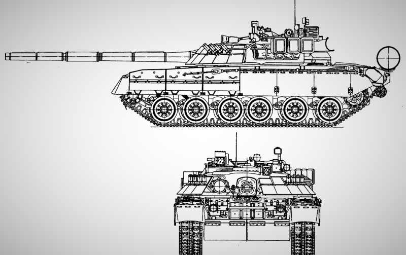 Т-64 БМ вид сбоку
