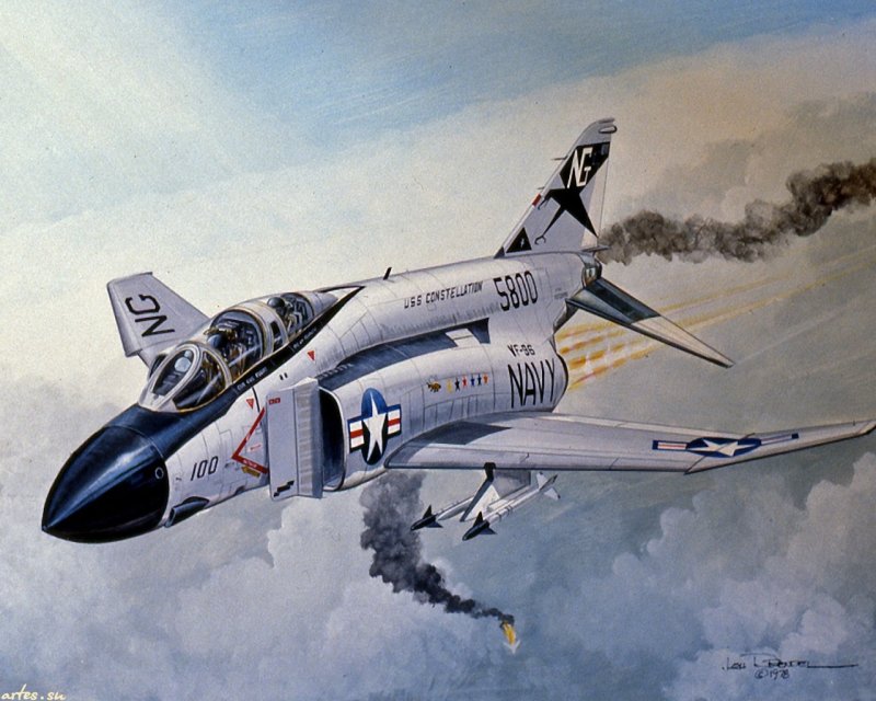 F-4 Phantom арт Вьетнам