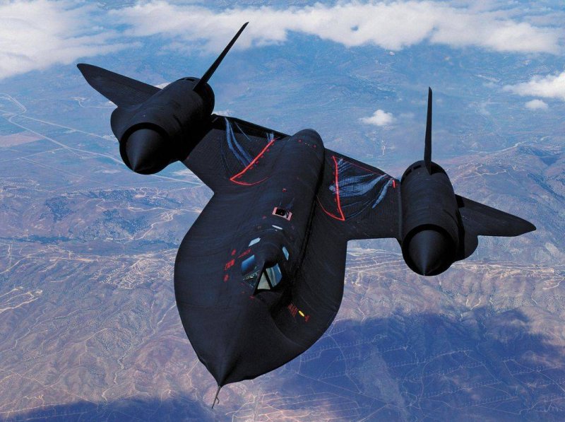 SR-71 Blackbird черный Дрозд