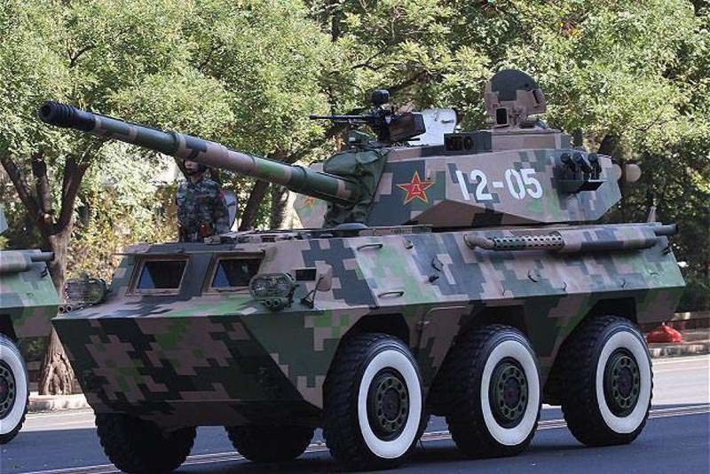 Китайский колесный танк st1