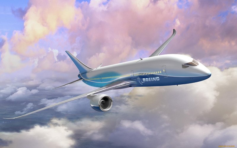 Boeing 787 Dreamliner в небе