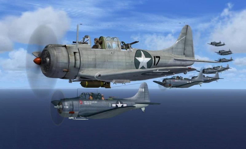 Самолет SBD Dauntless