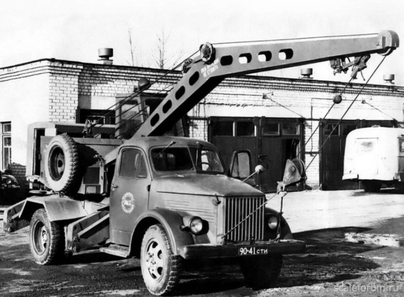 Автокран к-51 на шасси ГАЗ-63