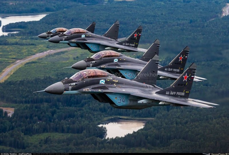 Самолеты ВВС России миг-29