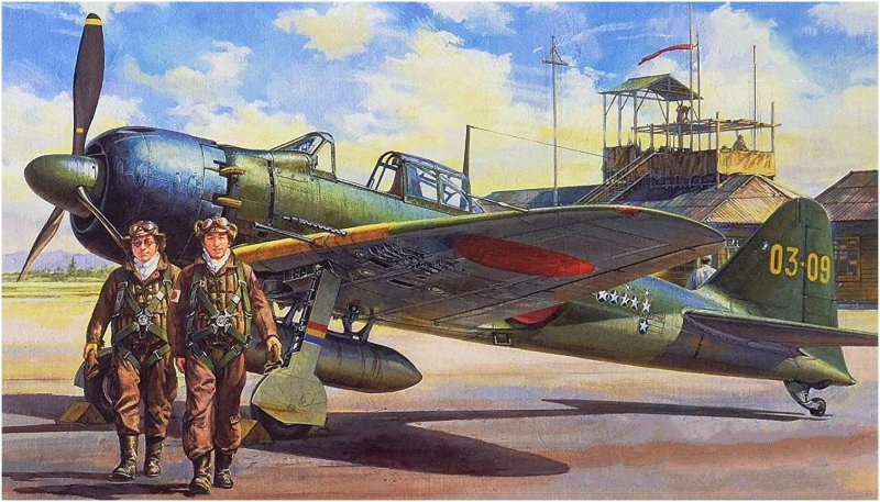 Mitsubishi a6m Zero арт